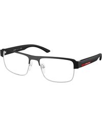 Prada Linea Rossa - Ps 51Rv 1Bo1O1 Optical Frames Metal Squared Normal - Lyst
