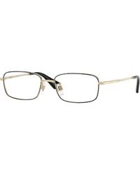 Burberry - Be1402D 1326 Optical Frames Metal Transparent Squared Normal - Lyst