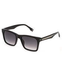 Police - Spln35E Champ 9 700K Sunglasses Acetate Smoke Squared Normal Shaded - Lyst