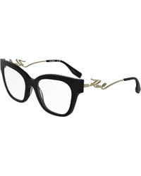 KARL LAGERFELD - Kl6191 001 Optical Frames Acetate Squared Normal - Lyst