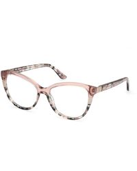Guess - Gm50011 053 Optical Frames Acetate Cat Eye Normal - Lyst