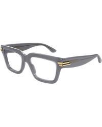 Bottega Veneta - Bv1324O 005 Optical Frames Acetate Transparent Squared - Lyst