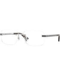 Versace - Ve1322 1526 Optical Frames Metal Transparent Squared Normal - Lyst