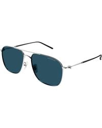 Montblanc - Mb0417Sa 004 Sunglasses Titanium Pilot - Lyst