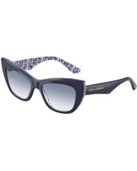 Dolce & Gabbana - Dg4417 341419 Sunglasses Acetate Cat Eye Normal Shaded - Lyst