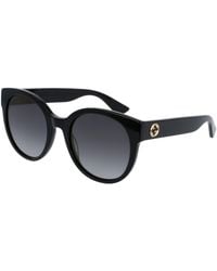 Gucci - Gg0035Sn 001 Sunglasses Acetate Round Shaded - Lyst