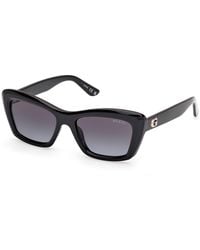 Guess - Gu00195 01B Sunglasses Injected Smoke Squared Normal - Lyst