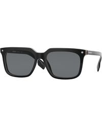 Burberry - Be4337 Carnaby 379887 Sunglasses Acetate Squared Normal - Lyst