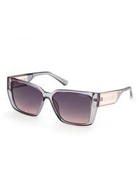 Guess - Gu7818 20B Sunglasses Injected Smoke Squared Normal Shaded - Lyst