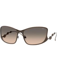 DIESEL - Dl1013 1023I9 Sunglasses Metal Pillow Normal Shaded - Lyst