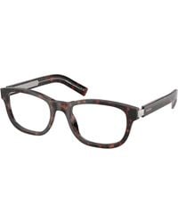 Prada - Pr D16V 17N1O1 Optical Frames Acetate Transparent Squared Normal - Lyst