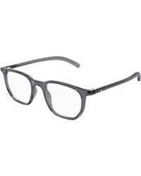 Montblanc - Mb0349O 003 Optical Frames Transparent Squared - Lyst