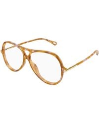 Chloé - Ch0398O 004 Optical Frames Acetate Transparent Round - Lyst