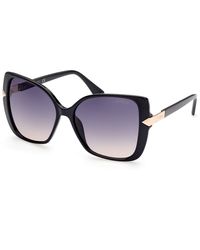 Guess - Gu7820 01B Sunglasses Injected Smoke Butterfly Normal Shaded - Lyst