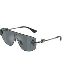 Dolce & Gabbana - Dg2333B 12866G Sunglasses Metal Squared Mirror - Lyst