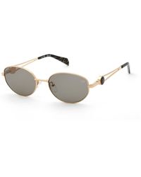 Blumarine - Sbm245 08Fc Sunglasses Metal Geometric Normal - Lyst