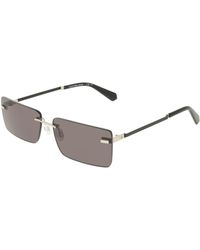 Calvin Klein - Ckj25206S 043 Sunglasses Metal Squared Normal - Lyst