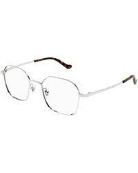 Gucci - Gg1611Oa 002 Optical Frames Metal Transparent Round - Lyst