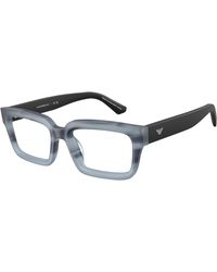 Emporio Armani - Ea3277U 6367 Optical Frames Acetate Transparent Squared Normal - Lyst