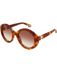 Chloé - Ch0332S 003 Sunglasses Acetate Round - Lyst