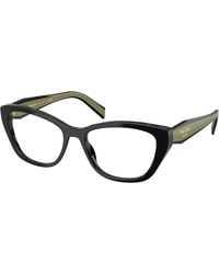 Prada - Pr 19Wv 03K1O1 Optical Frames Acetate Transparent Cat Eye Normal - Lyst