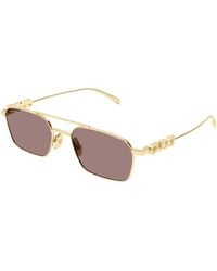 Gucci - Gg1804S 003 Sunglasses Metal Squared - Lyst