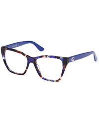 Guess - Gu50235 092 Optical Frames Acetate Squared Normal - Lyst