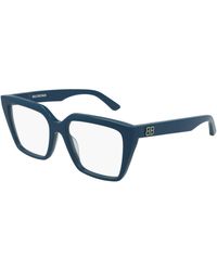 Balenciaga - Bb0130O 007 Optical Frames Acetate Transparent Squared - Lyst