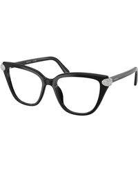 Swarovski - Sk2045 1001 Optical Frames Acetate Cat Eye Normal - Lyst