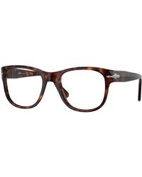 Persol - Po3312V 24 Optical Frames Acetate Transparent Squared Normal - Lyst