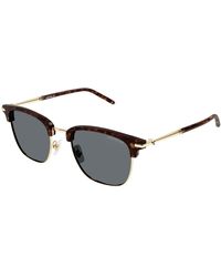 Montblanc - Mb0242S 009 Sunglasses Acetate Squared - Lyst