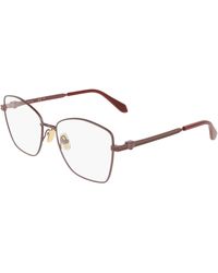 Ferragamo - Sf2242 602 Optical Frames Metal Squared Normal - Lyst