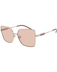 Emporio Armani - Ea2179 301173 Sunglasses Metal Squared Normal - Lyst