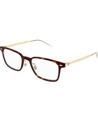Montblanc - Mb0394On 007 Optical Frames Injected Transparent Squared - Lyst