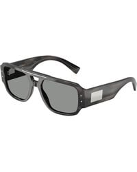 Dolce & Gabbana - Dg4482 3440/1 Sunglasses Acetate Pilot Normal - Lyst