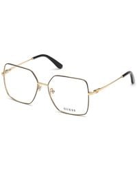 Guess - Gu2824 001 Optical Frames Metal Squared Normal - Lyst