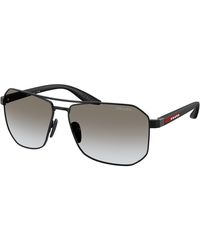 Prada Linea Rossa - Ps A53S 1Bo5O0 Sunglasses Metal Pilot Normal Shaded - Lyst