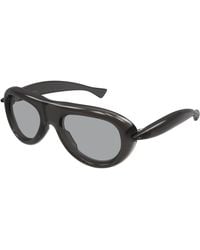 Bottega Veneta - Bv1483S 003 Sunglasses Bio-Injected Round - Lyst