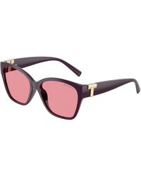 Tiffany & Co. - Tf4254U 84279L Sunglasses Injected Squared Mirror - Lyst