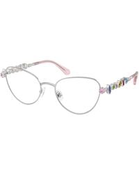 Swarovski - Sk1024 401A Optical Frames Metal Cat Eye Normal - Lyst