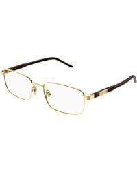 Gucci - Gg1801O 003 Optical Frames Metal Transparent Squared - Lyst