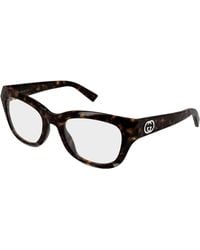 Gucci - Gg2202O 006 Optical Frames Acetate Transparent Geometric - Lyst