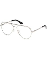 Guess - Gu50321 010 Optical Frames Metal Pilot Normal - Lyst