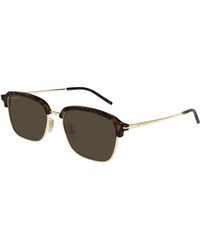 Gucci - Gg1733Sk 002 Sunglasses Metal Round - Lyst