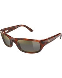 Maui Jim - Mj0103S 002 Occhiali Da Sole Iniettato Bronzo Squadrata - Lyst