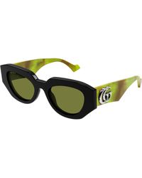 Gucci - Gg1421S 010 Sunglasses Acetate Geometric - Lyst