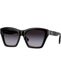Burberry - Be4391 Arden 30018G Sunglasses Acetate Squared Normal Shaded - Lyst