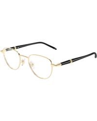Montblanc - Mb0486O 003 Optical Frames Metal Transparent Round - Lyst