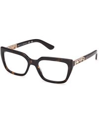 Guess - Gm50064 52 Optical Frames Acetate Squared Normal - Lyst
