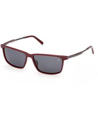 Timberland - Tb00071 66D Sunglasses Injected Smoke Squared Polarized - Lyst